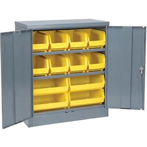 global steel five shelf two door locking cabinet|Global Industrial Locking Storage Cabinet w/ 12 Yellow Bins, 120 .